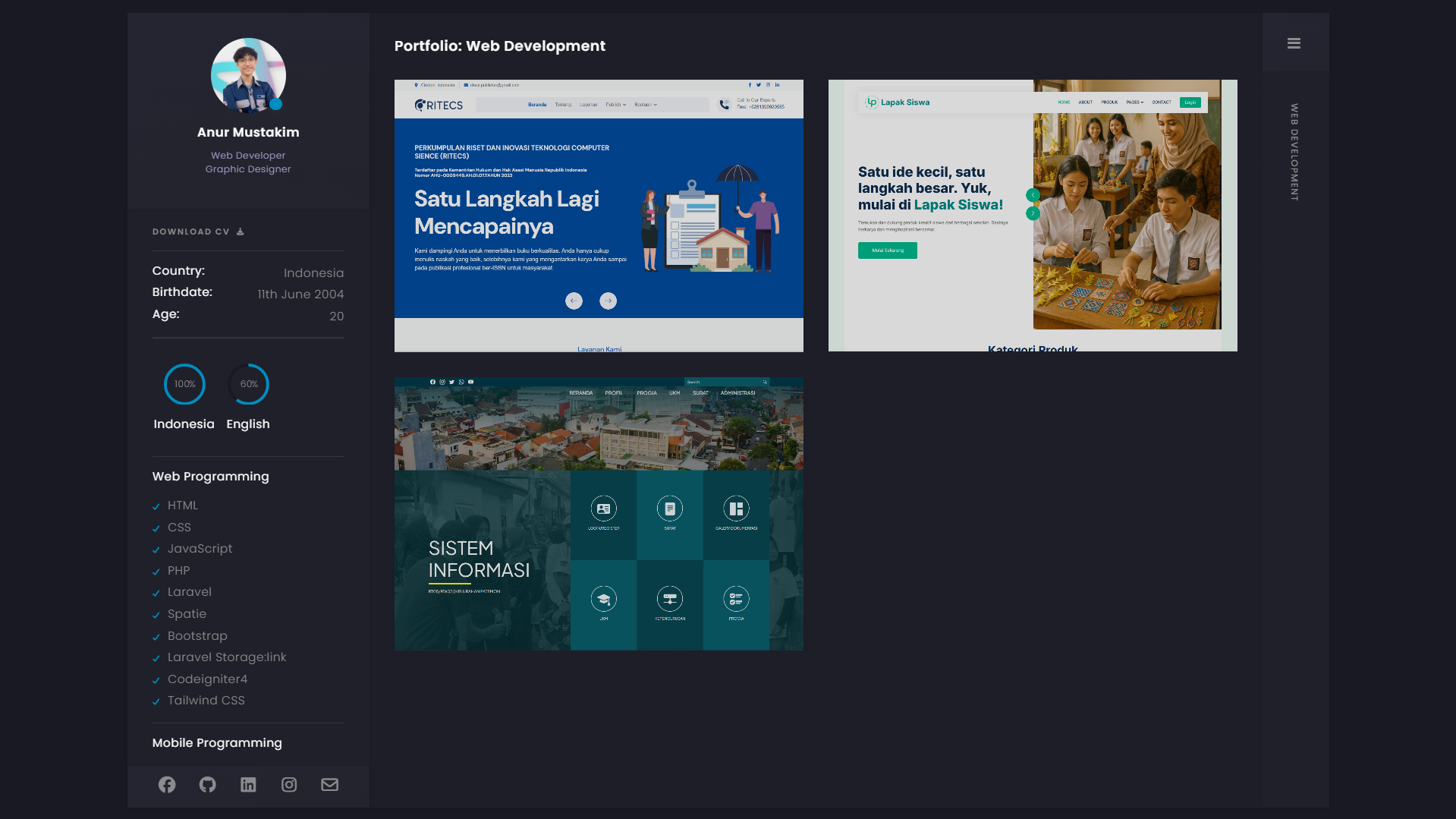ALLEND Portofolio Website