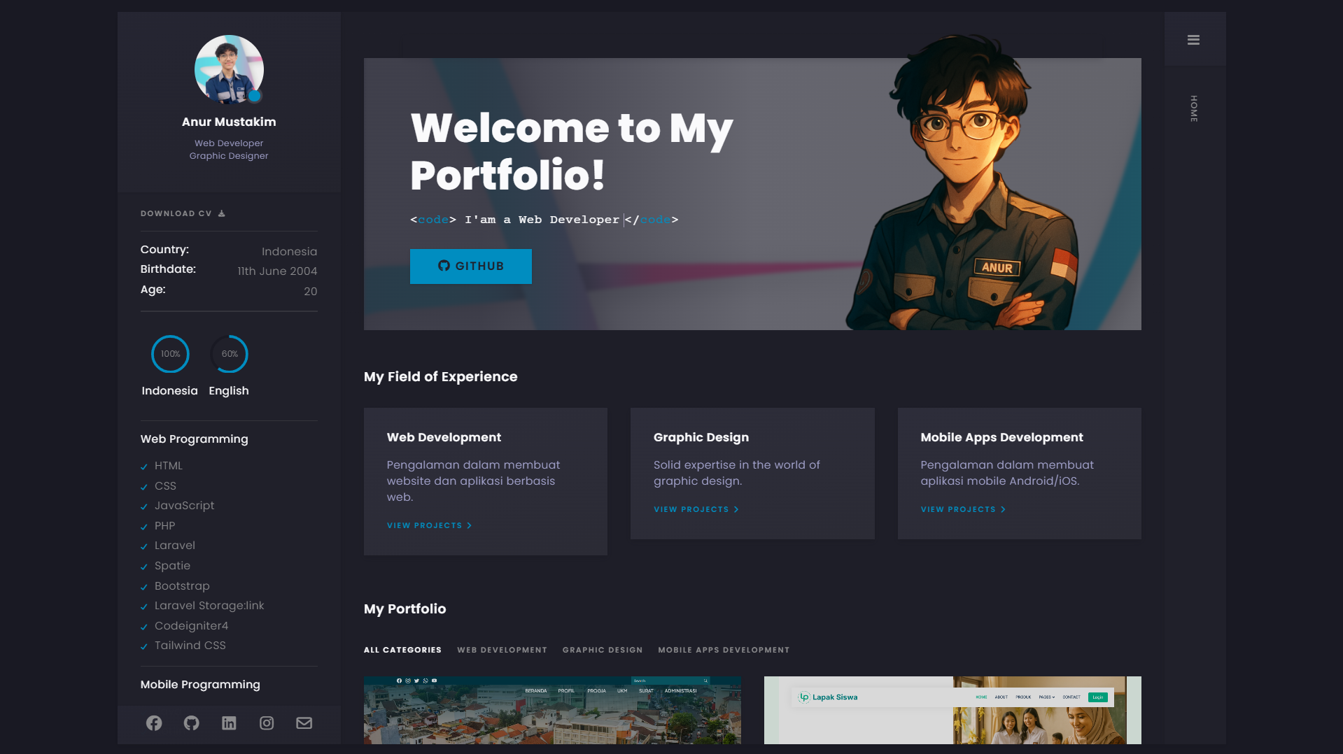 ALLEND Portofolio Website